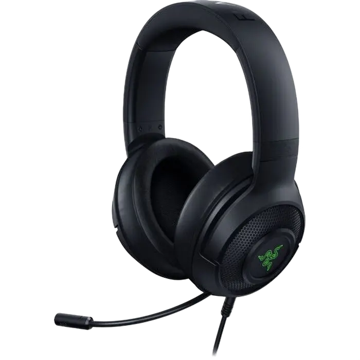 Căști gaming Razer Kraken V3 X, USB, Negru