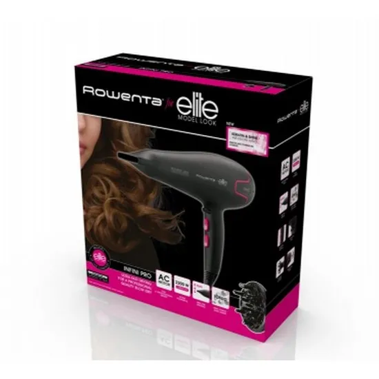 Фен Rowenta Infini Pro elite CV8722D0, 2200 Вт, Чёрный