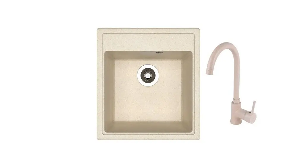 НАБОР мойка Dr Gans Nika 470 + SanDonna F 7073 бежевый