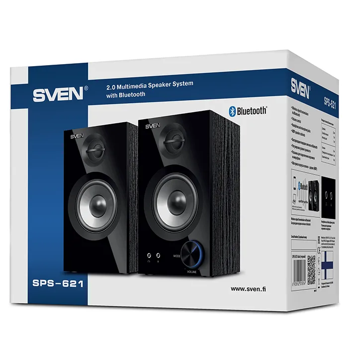 Boxe pentru calculator 2.0 SVEN SPS-621, Negru