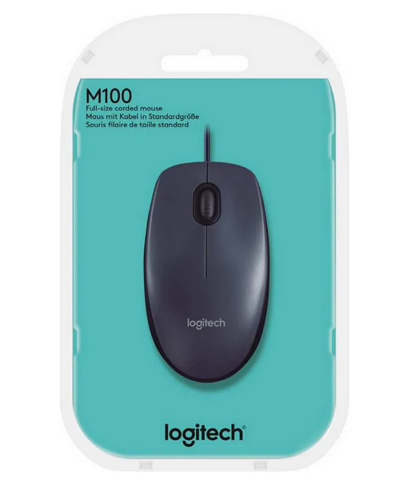 Мышь Logitech M100, Серый