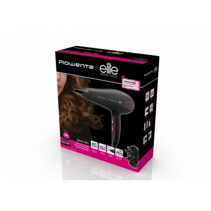 Фен Rowenta Infini Pro elite CV8722D0, 2200 Вт, Чёрный