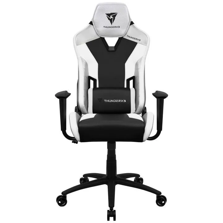Scaun Gaming ThunderX3 TC3, PU Piele, Alb