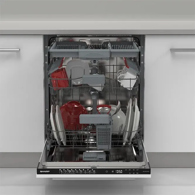 Mașină de spălat vase Sharp QW-NI27I47DX-EU, Alb