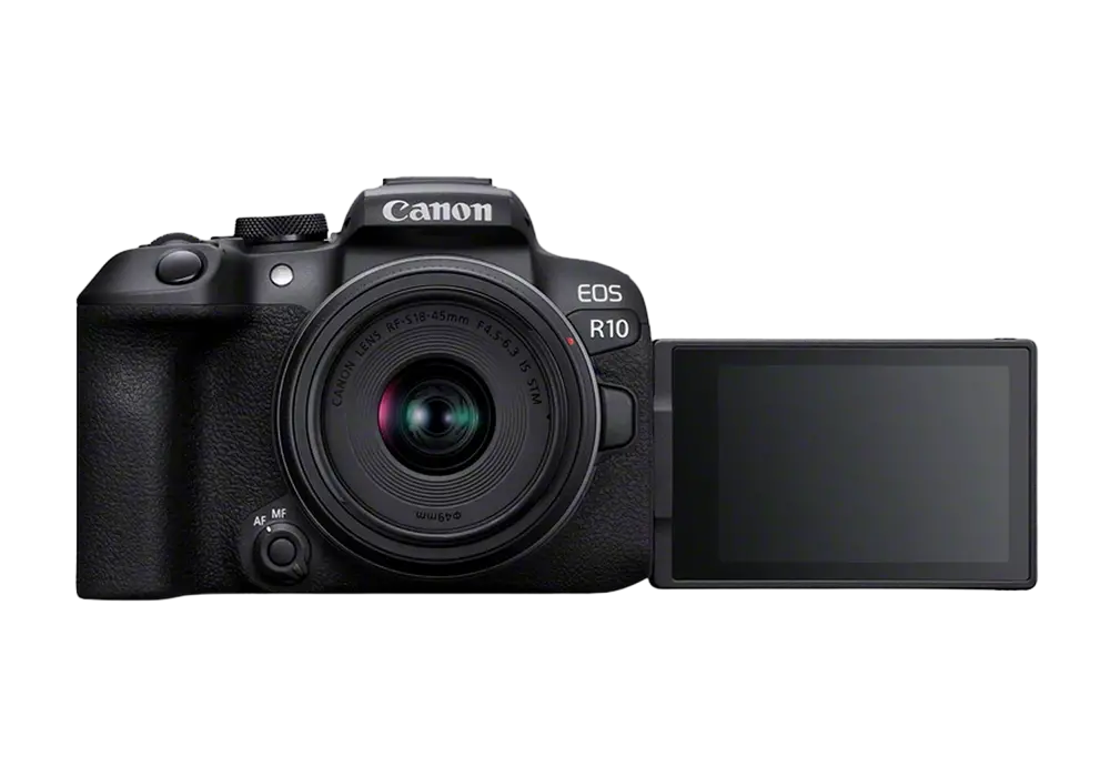 Aparat Foto Mirrorless Canon EOS R10 + RF-S 18-150mm IS STM & Adapter, Negru