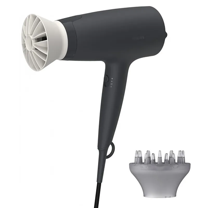 Uscător de păr Philips BHD302/30, 1600 W, Negru