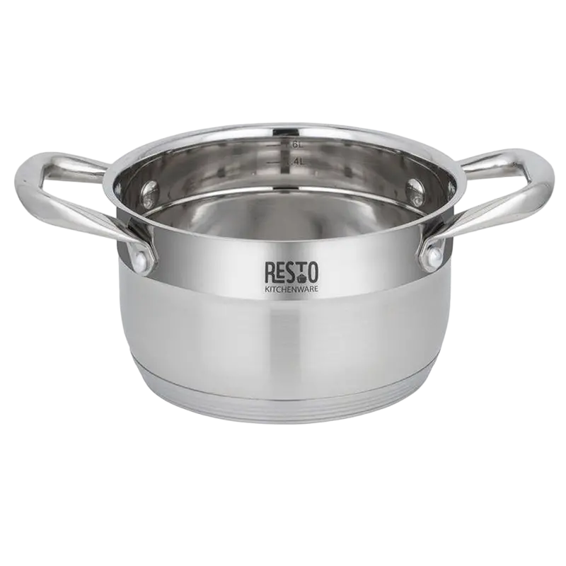 Кастрюля RESTO 92102, 1,9л, Нержавеющая сталь