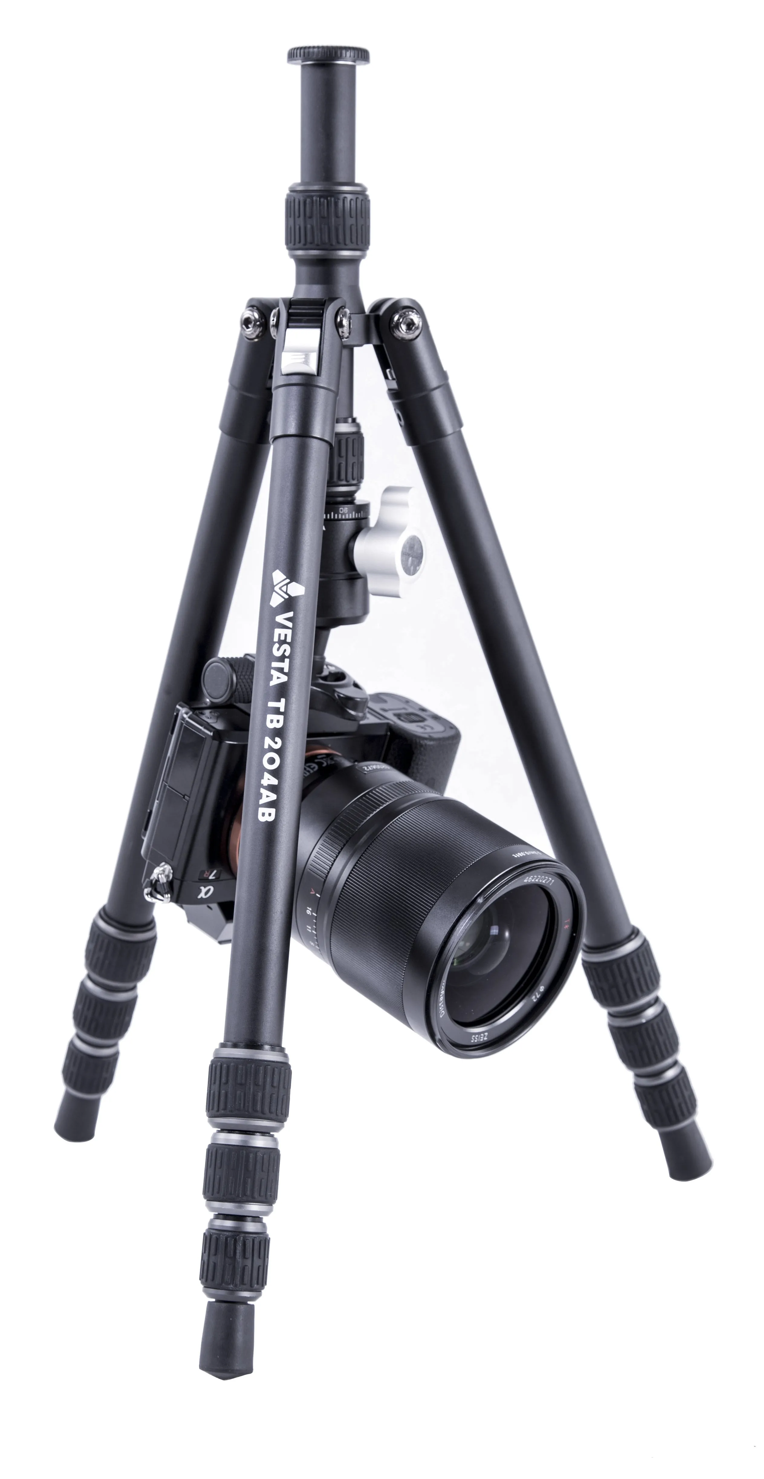 Tripied Foto-Video Vanguard VESTA TB 204AB, Cap trepied de minge, Negru