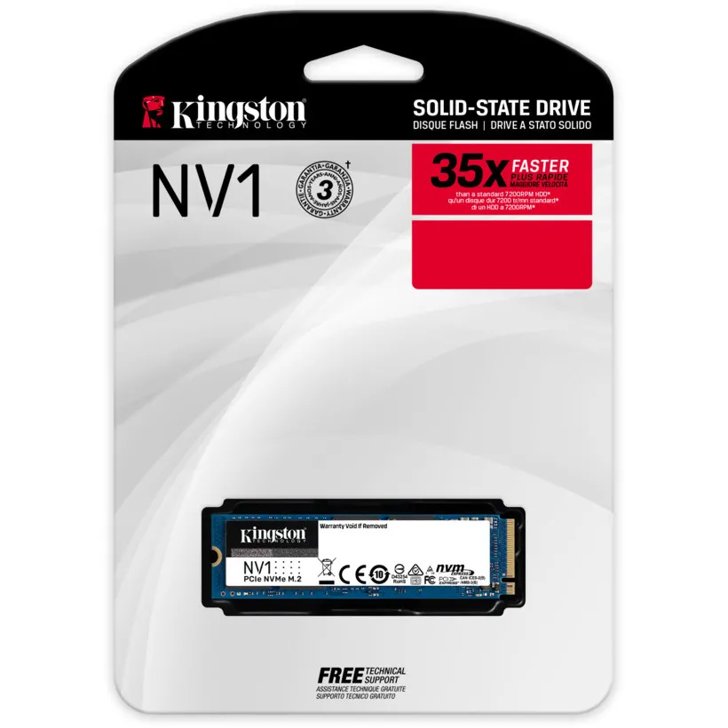 Накопитель SSD Kingston NV1, 1024Гб, SNVS/1000G