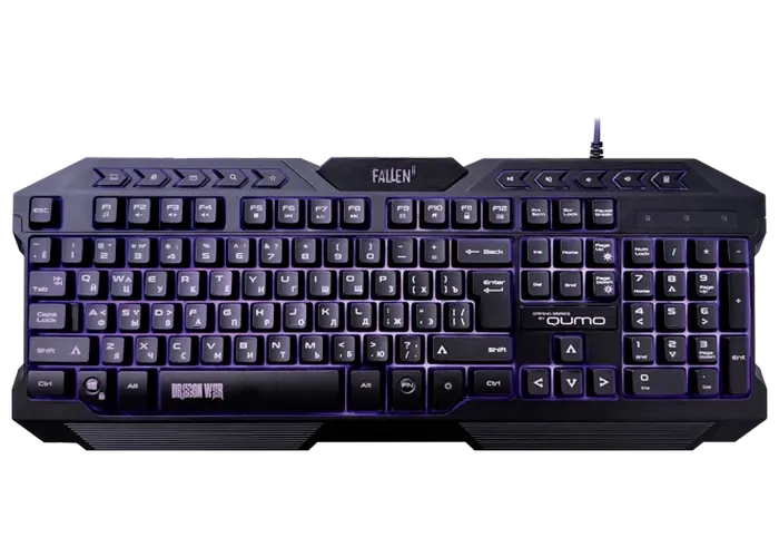 Клавиатура QUMO Fallen II, Проводное, Чёрный