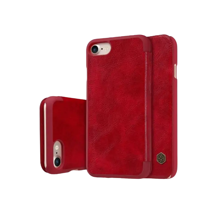 Husă tip carte Nillkin iPhone SE 2020/8/7 - Qin, Roșu