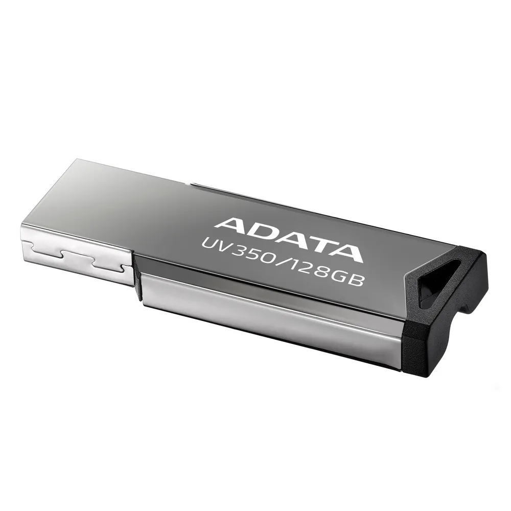 USB Flash накопитель ADATA UV350, 128Гб, Серебристый