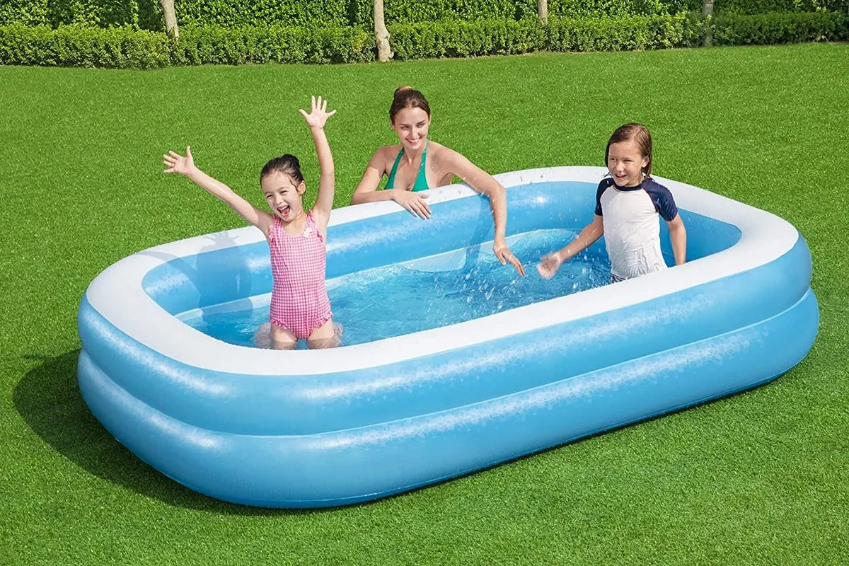 Piscină gonflabilă Bestway Fast Set, 778L, Albastru/Alb, 54006