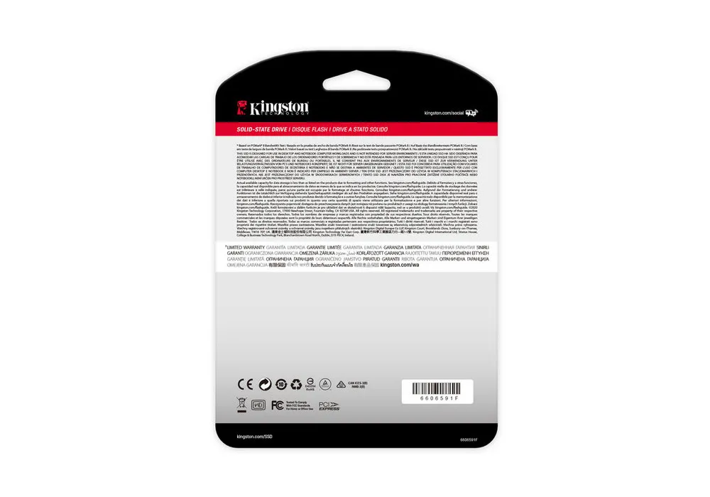 Накопитель SSD Kingston NV1, 1024Гб, SNVS/1000G