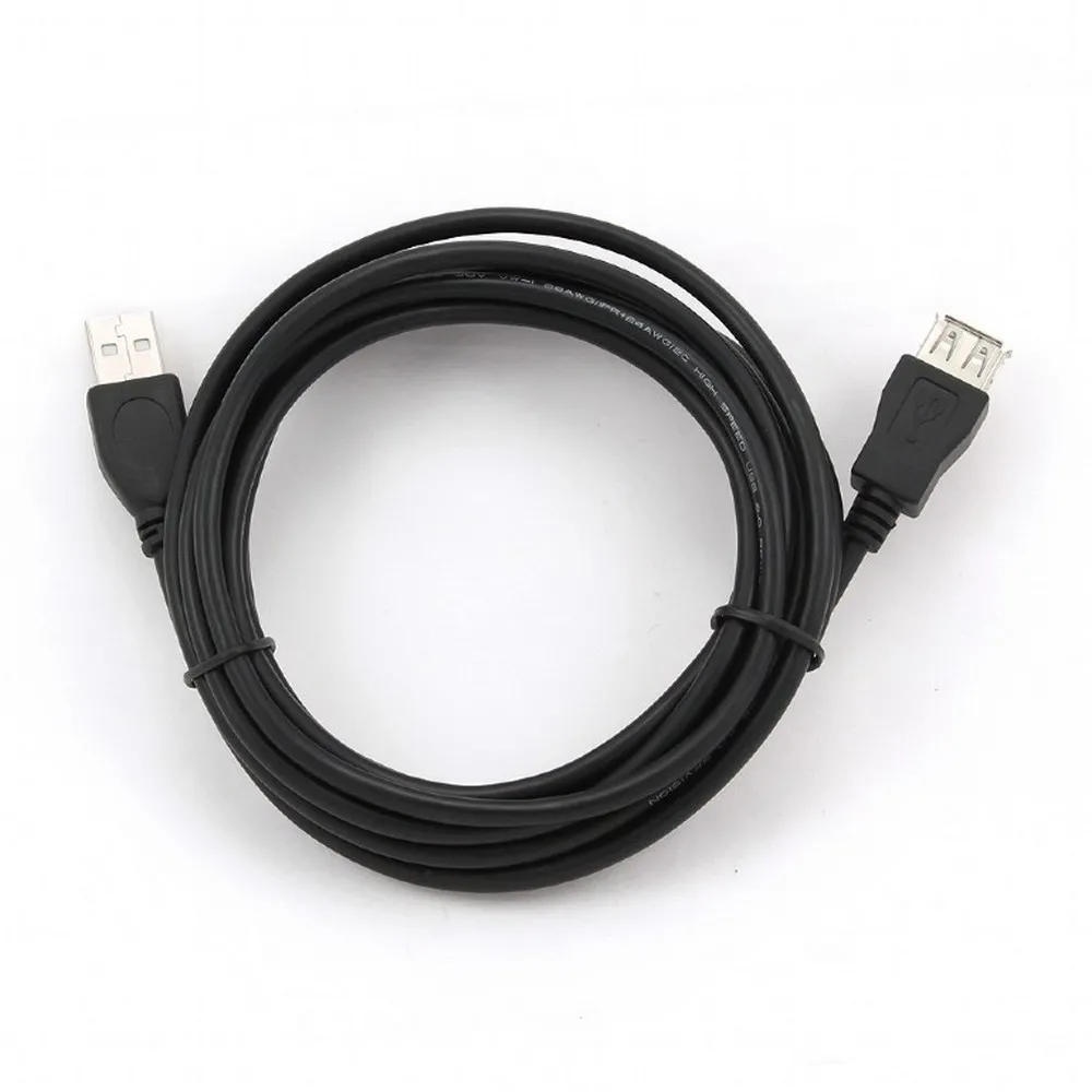 Cablu prelungitor Cablexpert CCP-USB2-AMAF-10, USB Type-A (M)/USB Type-A (F), 3m, Negru