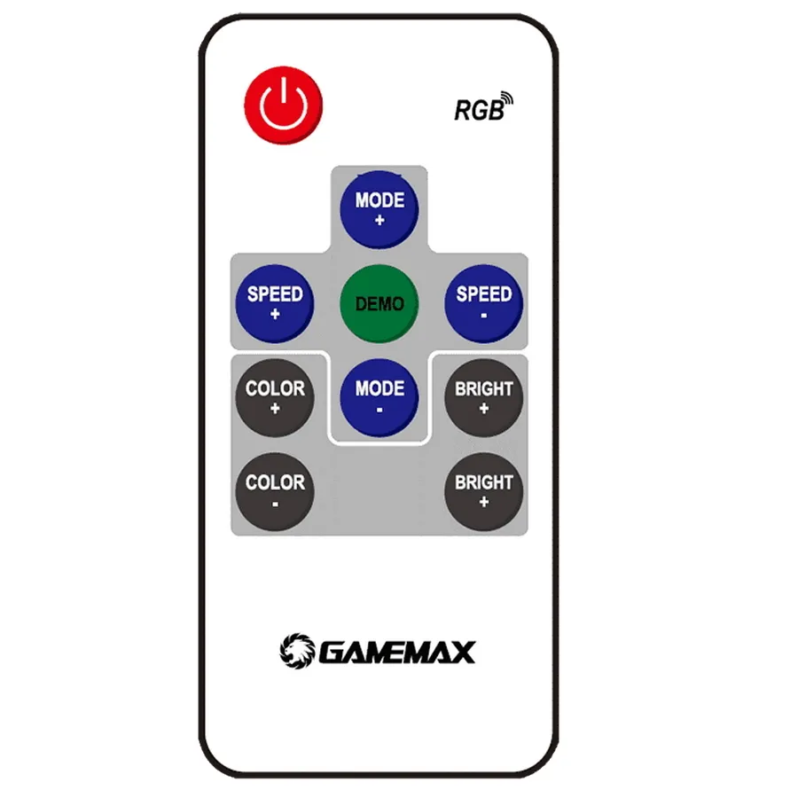 Ventilator Hub Gamemax PWM+RAINBOW Controller(V3.0), Negru