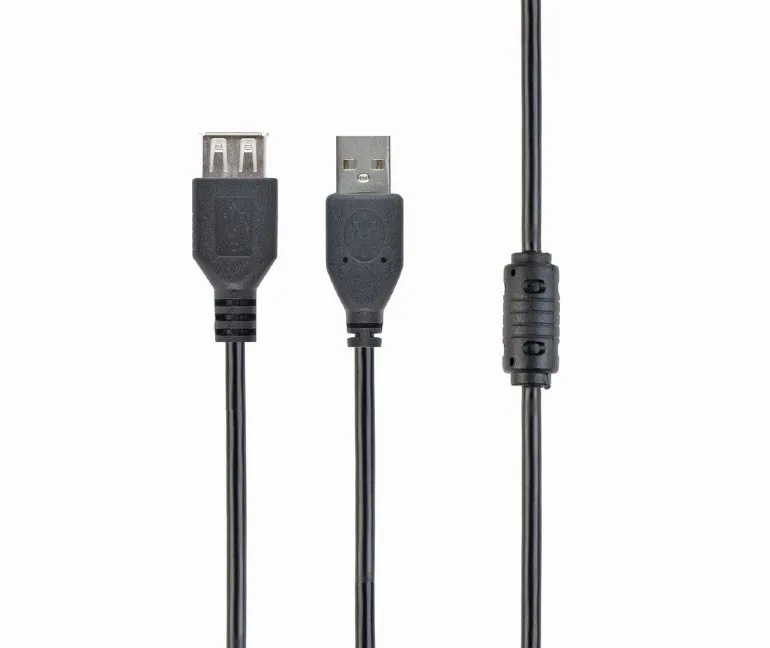 Cablu prelungitor Cablexpert CCP-USB2-AMAF-10, USB Type-A (M)/USB Type-A (F), 3m, Negru