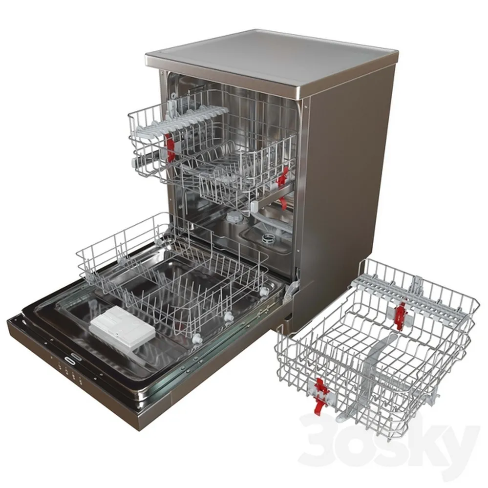 Посудомоечная машина Hotpoint-Ariston HFC 3B19 X, Серебристый