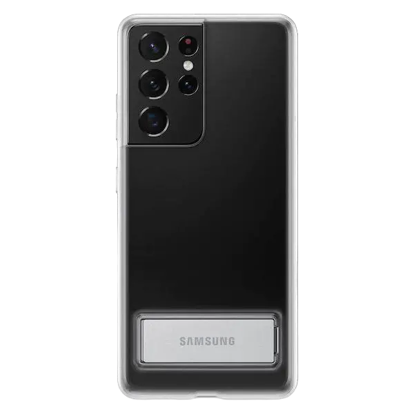 Husă Samsung Clear Standing Cover for Galaxy S21 Ultra, Transparent