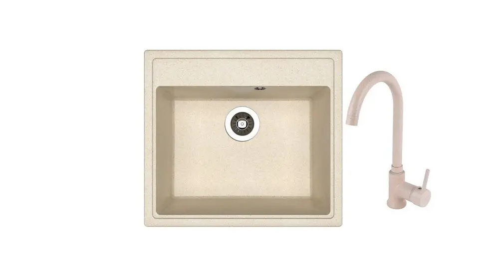 НАБОР мойки Dr Gans Nika 570 + SanDonna F 7073 бежевый