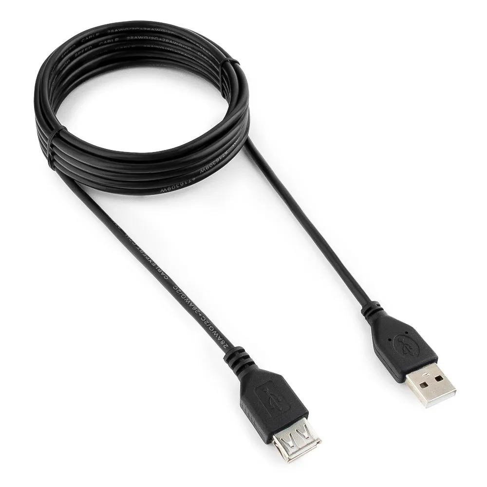 Cablu prelungitor Cablexpert CCP-USB2-AMAF-10, USB Type-A (M)/USB Type-A (F), 3m, Negru