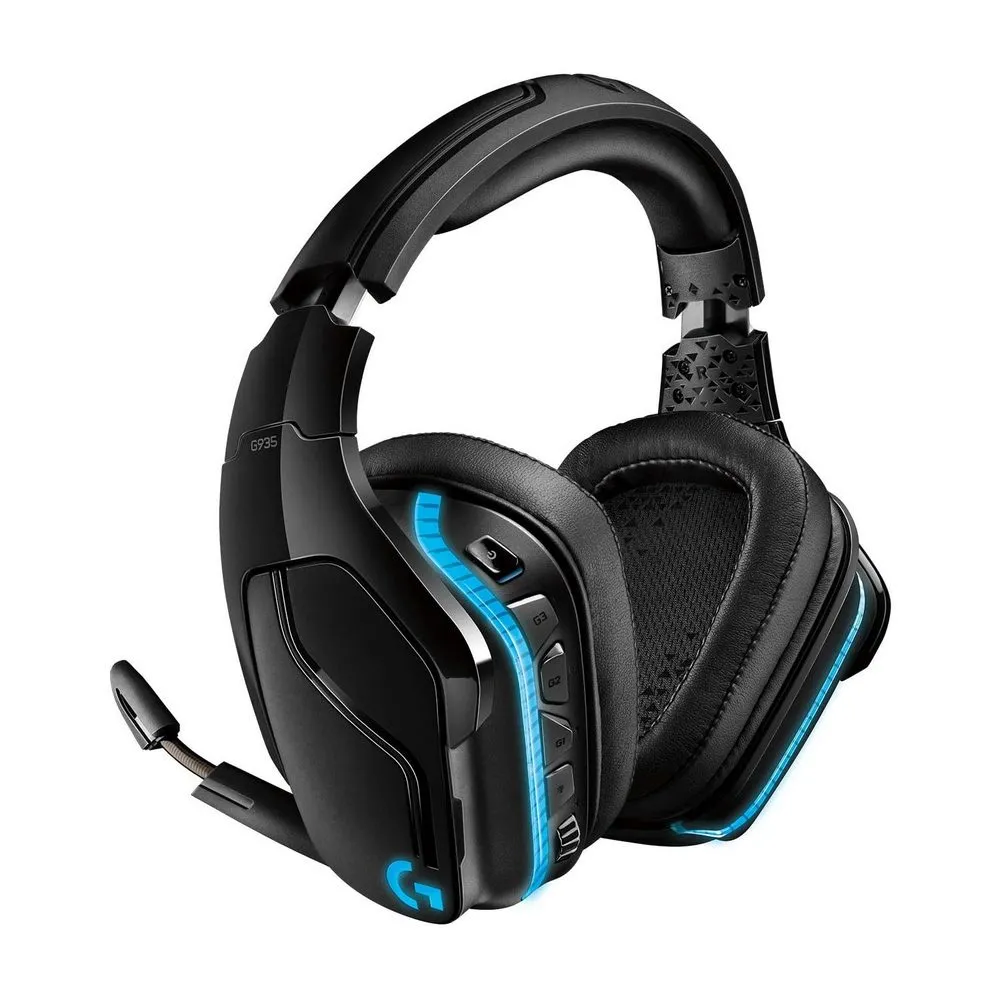  Wireless Gaming Headset Logitech G935, 50mm drivers, 20-20000Hz, 39 Ohm, 93dB, RGB, 2.4 Ghz/3.5mm
