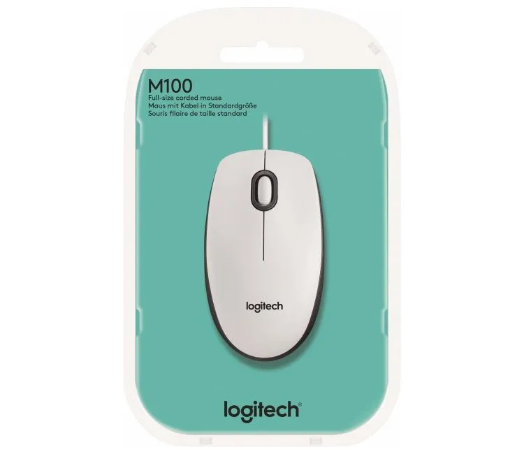 Мышь Logitech M100, Белый