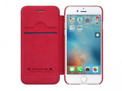 Husă tip carte Nillkin iPhone SE 2020/8/7 - Qin, Roșu