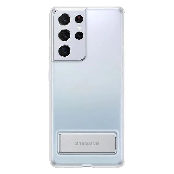 Husă Samsung Clear Standing Cover for Galaxy S21 Ultra, Transparent
