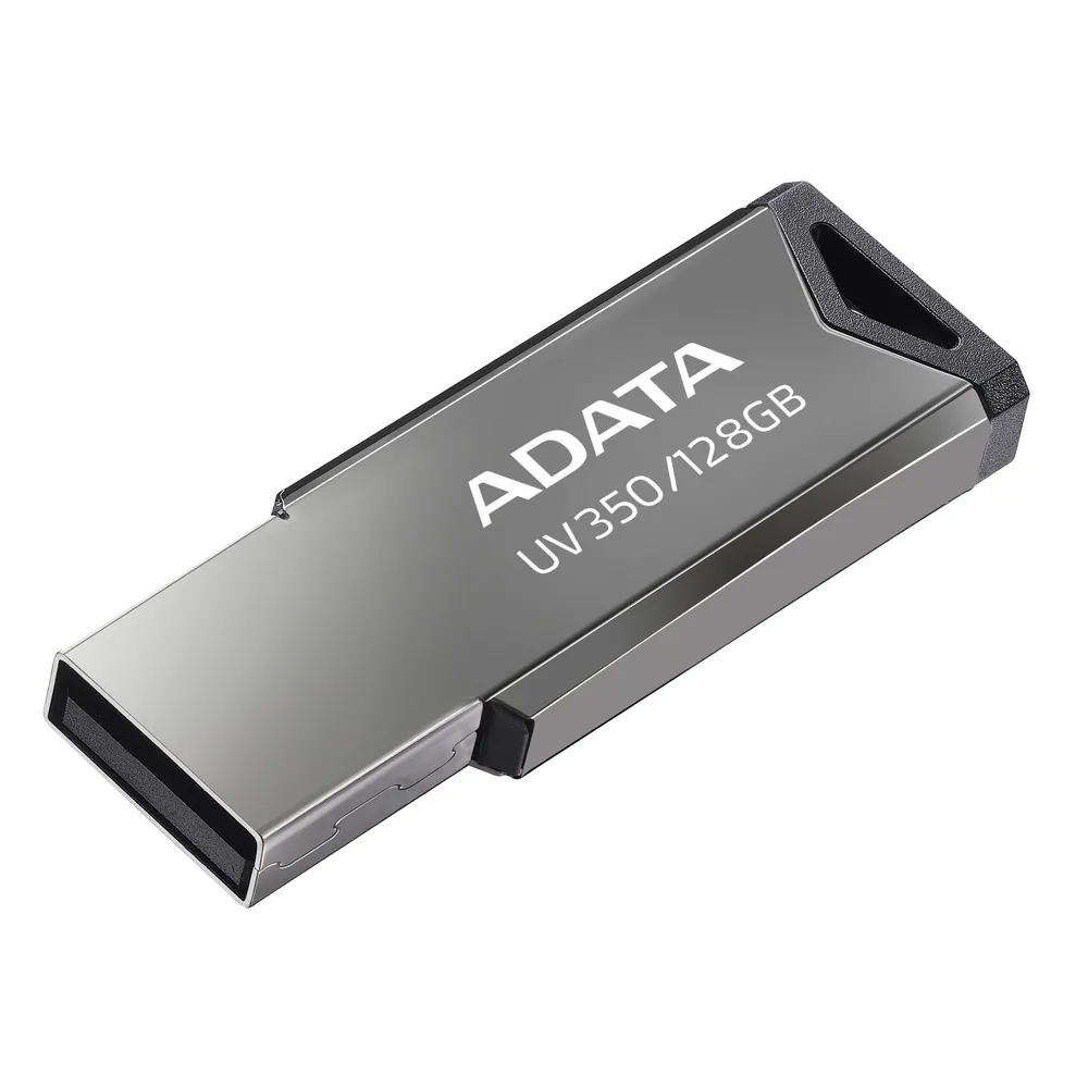 USB Flash накопитель ADATA UV350, 128Гб, Серебристый