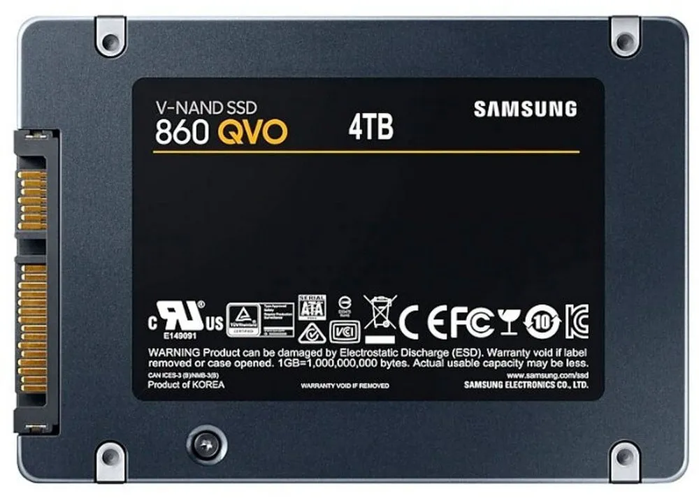 Накопитель SSD Samsung 870 QVO  MZ-77Q4T0, 4000Гб, MZ-77Q4T0BW