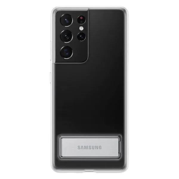 Husă Samsung Clear Standing Cover for Galaxy S21 Ultra, Transparent