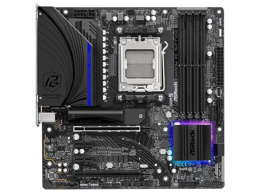 Материнская плата ASRock B650M PG RIPTIDE, AM5, AMD B650, Micro-ATX