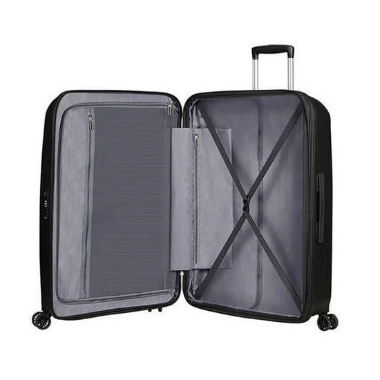 Valiza American Turister BON AIR DLX pe 4 roti 75/28 TSA EXP negru