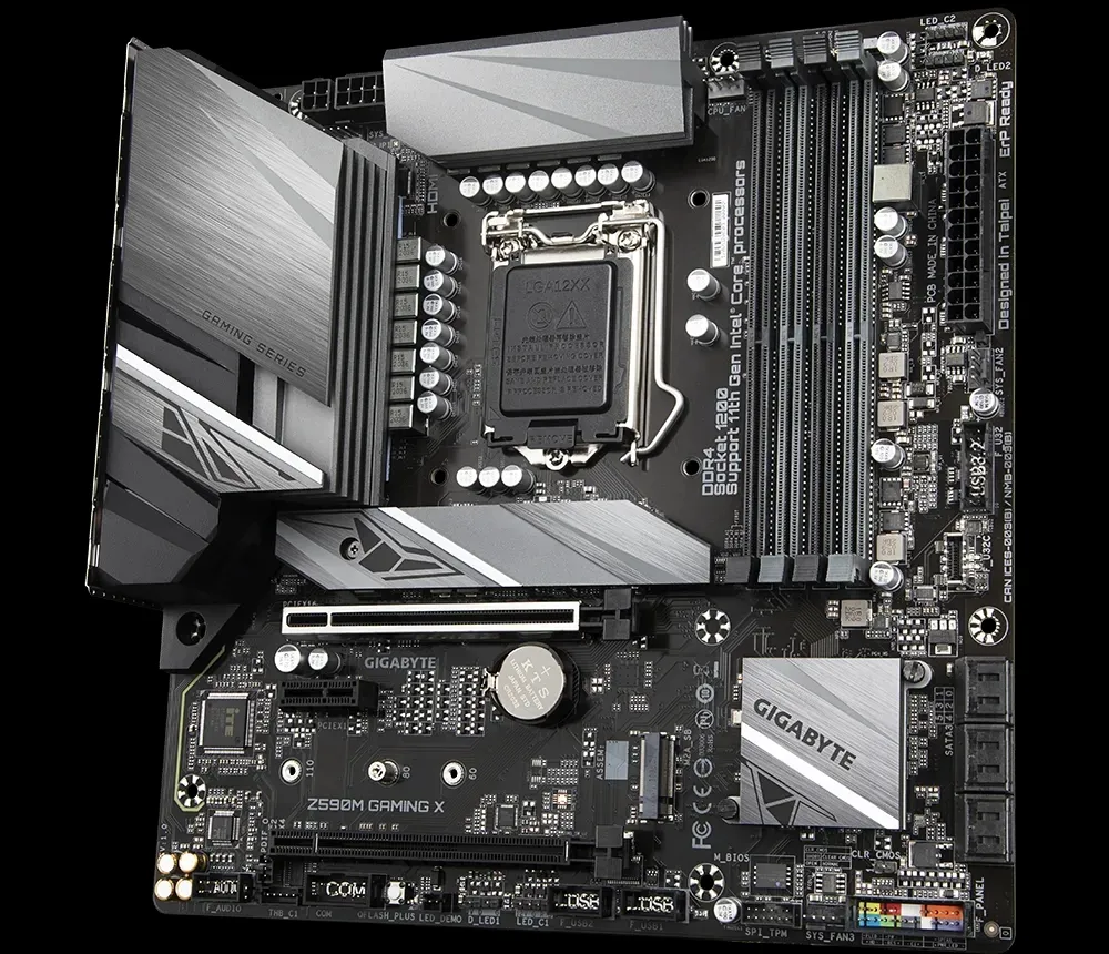 Материнская плата Gigabyte Z590M GAMING X, LGA1200, Intel Z590, Micro-ATX