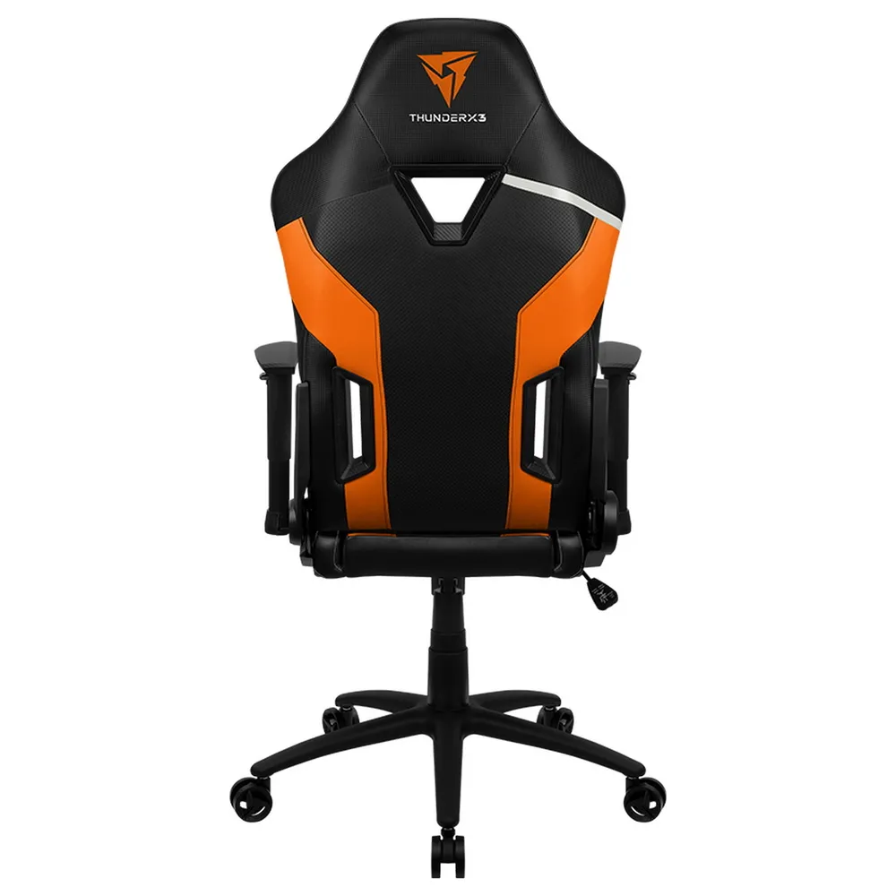 Scaun Gaming ThunderX3 TC3, PU Piele, Negru/Portocaliu
