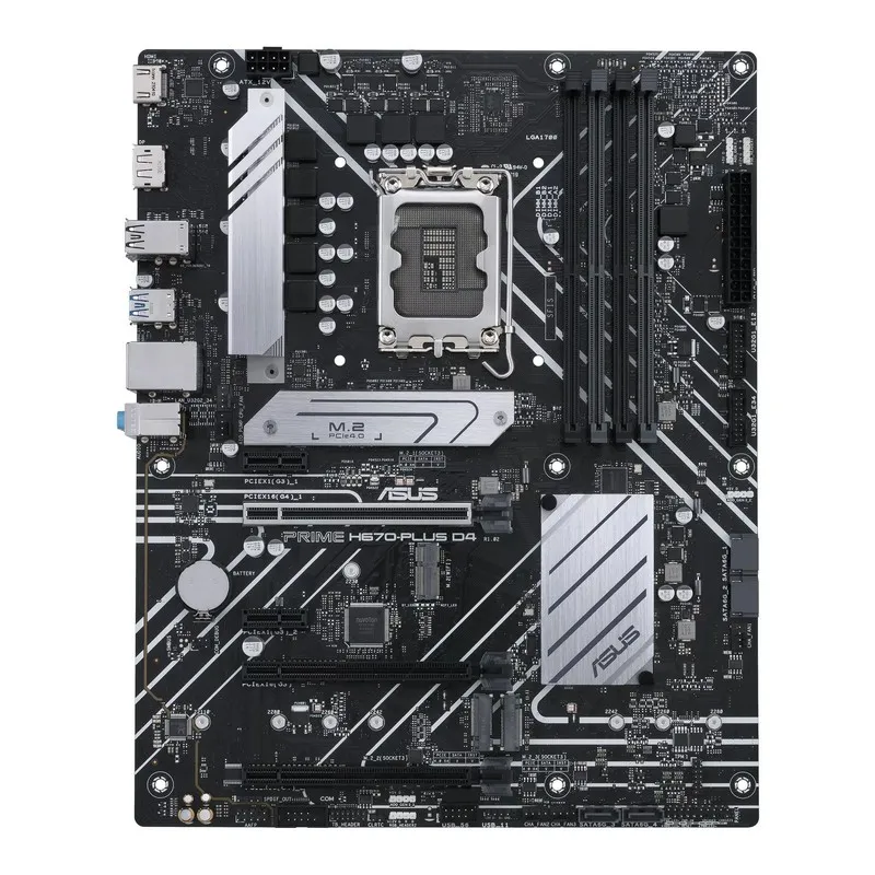 Материнская плата ASUS PRIME H670-PLUS D4, LGA1700, Intel H670, ATX