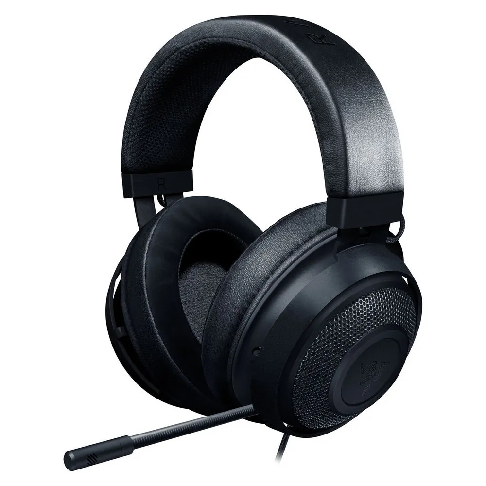 Gaming Headset Razer Kraken, 50mm drivers, 12-28kHz, 32 Ohm, 109db, 322g, 1.3m, 3.5mm, Black