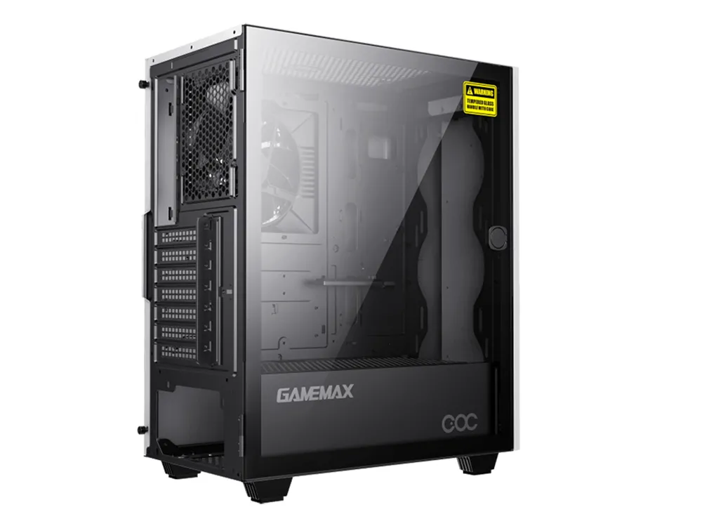 Carcasă PC Gamemax Diamond COC, Midi-Tower, ATX, Alb
