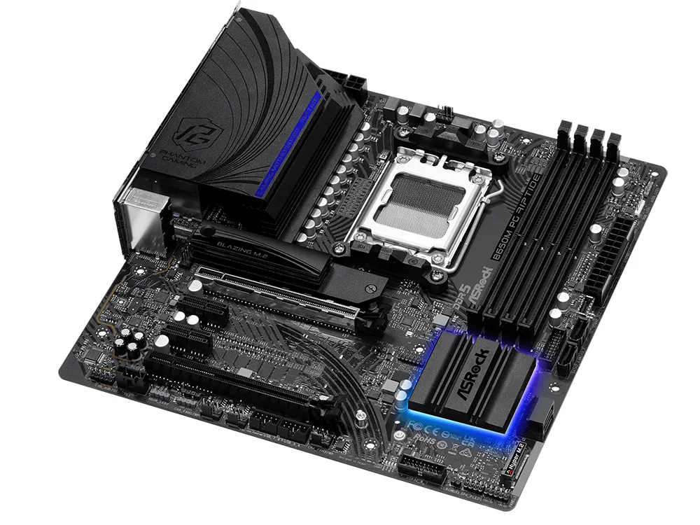 Материнская плата ASRock B650M PG RIPTIDE, AM5, AMD B650, Micro-ATX