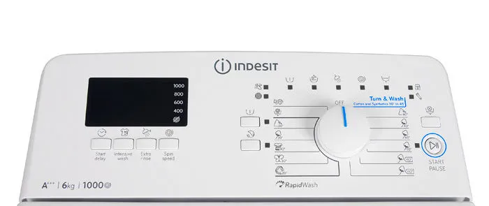 Mașină de spălat Indesit BTW D61053, 6kg, Alb