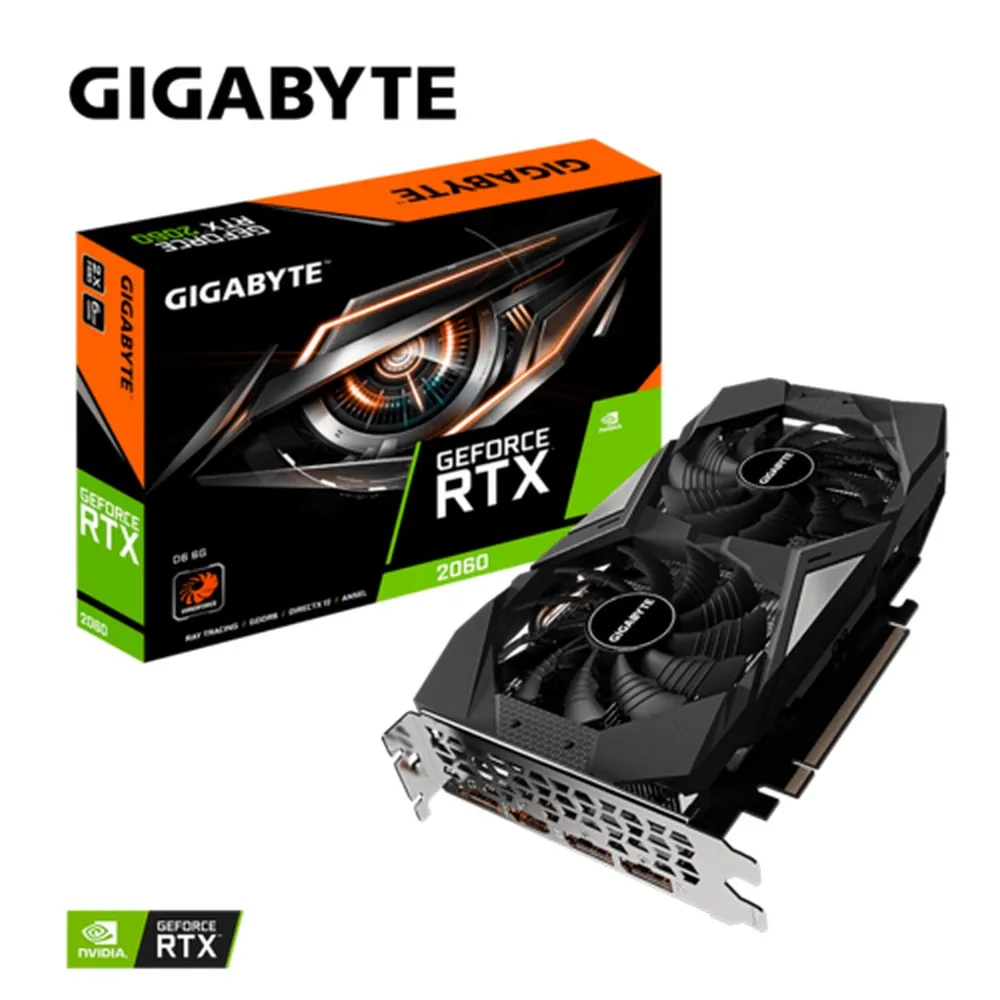 Placă Video Gigabyte GV-N2060D6-6GD,  6GB GDDR6 192bit