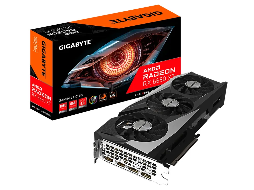 Placă Video Gigabyte GV-R665XTGAMING OC-8GD,  8GB GDDR6 128bit