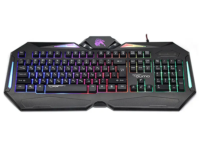 Клавиатура QUMO Spirit, Проводное, Чёрный