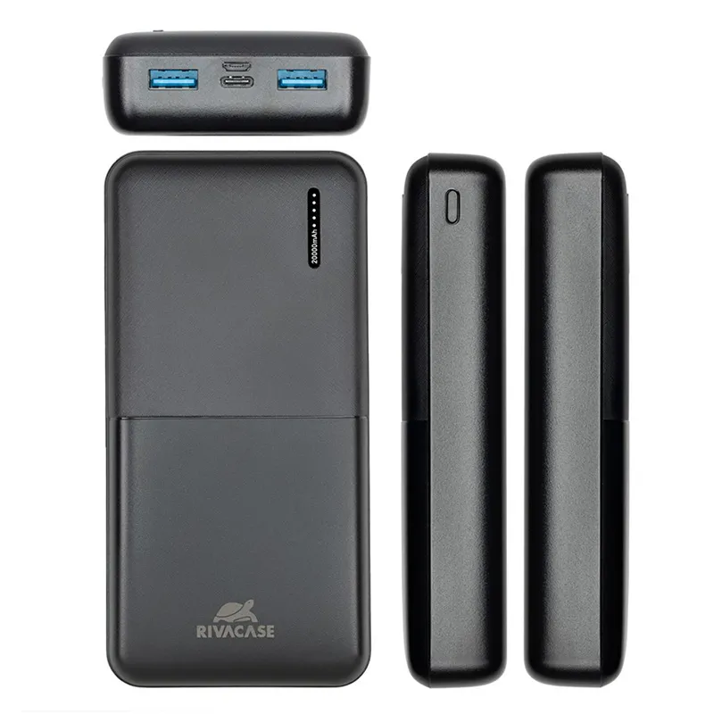 Acumulator extern RivaCase VA2572, 20000mAh, Negru