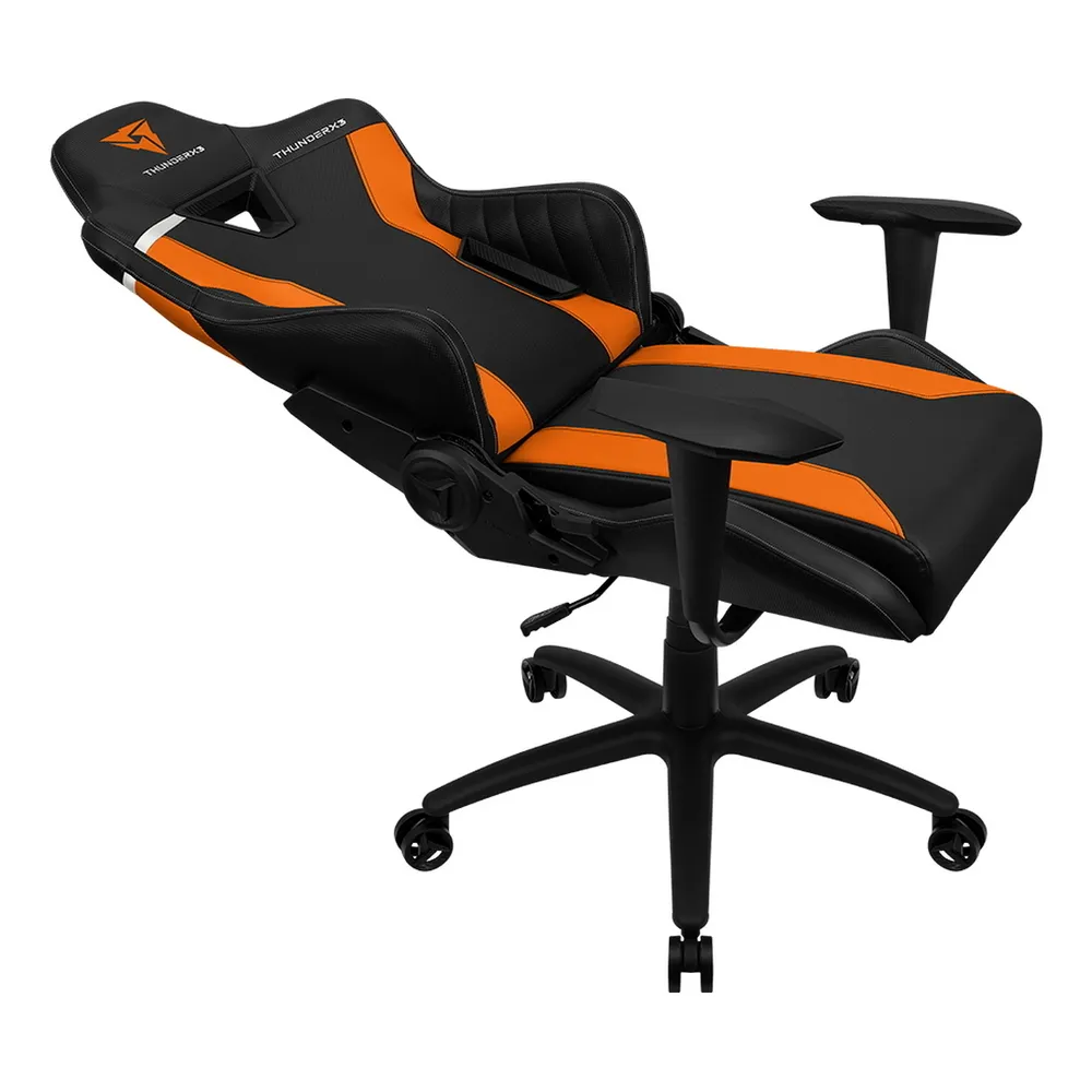 Scaun Gaming ThunderX3 TC3, PU Piele, Negru/Portocaliu