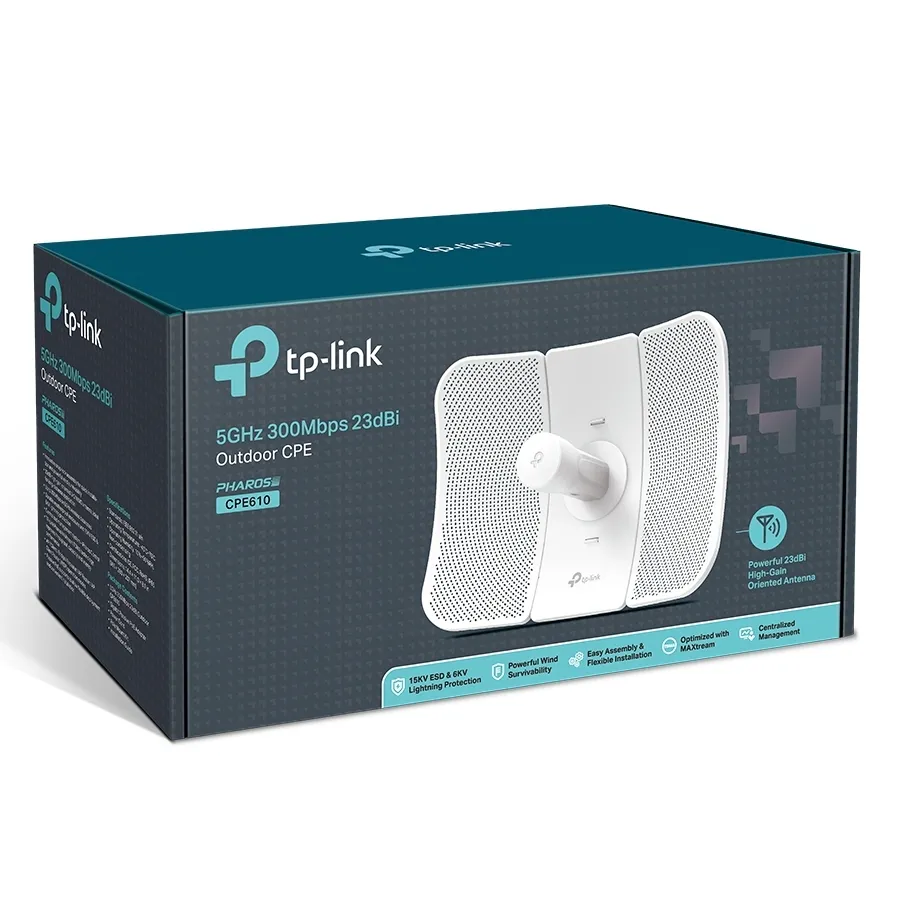 Наружная точка доступа TP-LINK CPE610, 300 Мбит/с, Белый