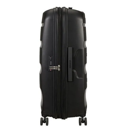 Valiza American Turister BON AIR DLX pe 4 roti 75/28 TSA EXP negru