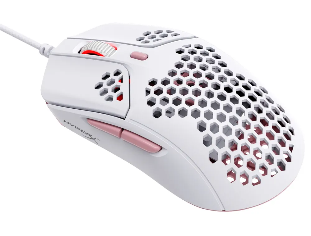 Игровая мышь HyperX Pulsefire Haste, Белый/Розовый