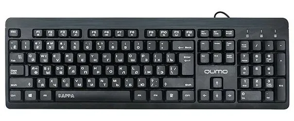 Клавиатура QUMO Kappa, Проводное, Чёрный
